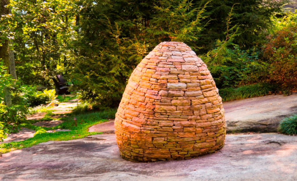 Commercial Landscape Architecture - Stone Sculpture